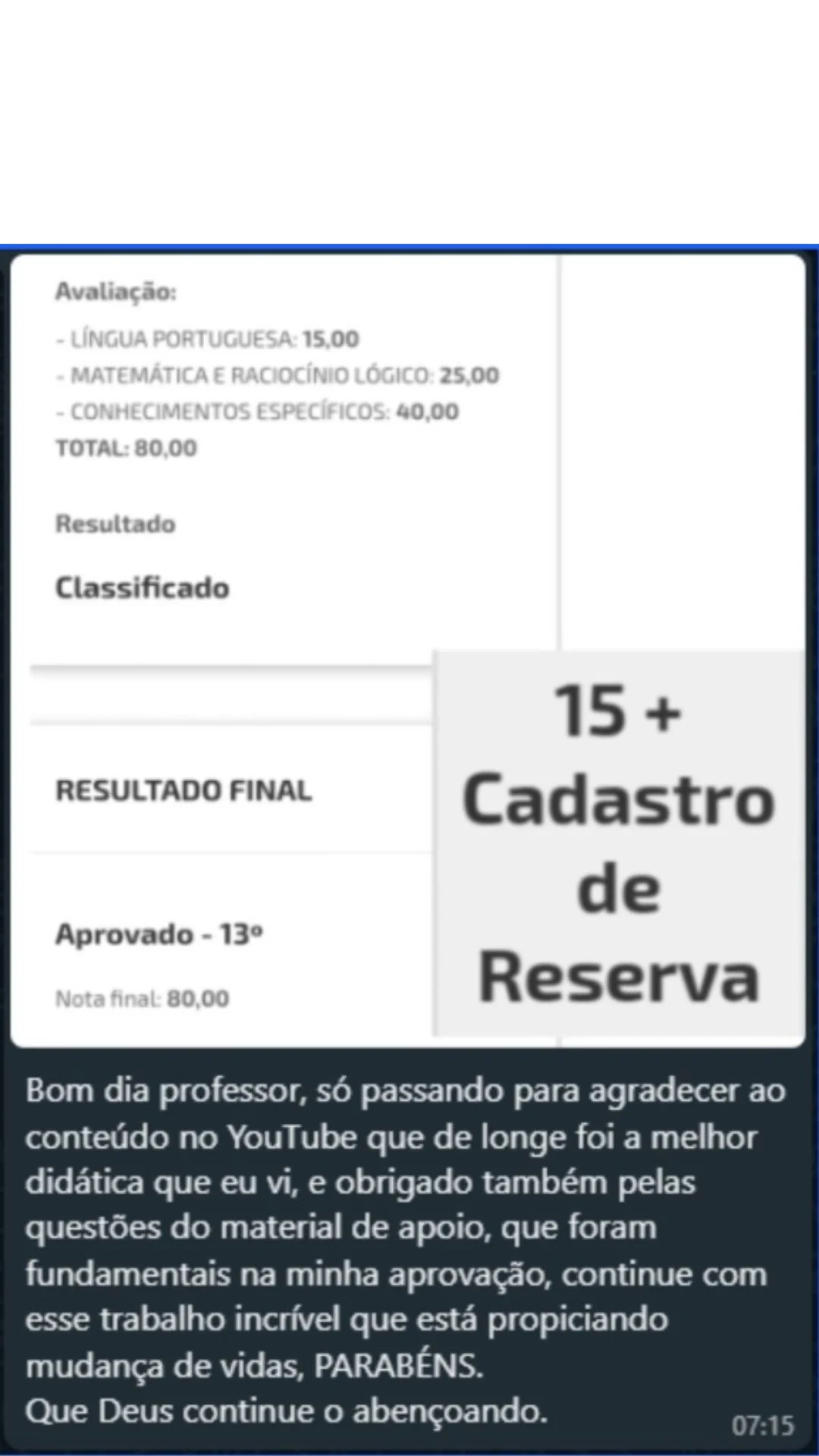 Print WhatsApp 1 Aprovação